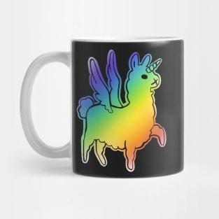 Majestically awesome llama black Mug